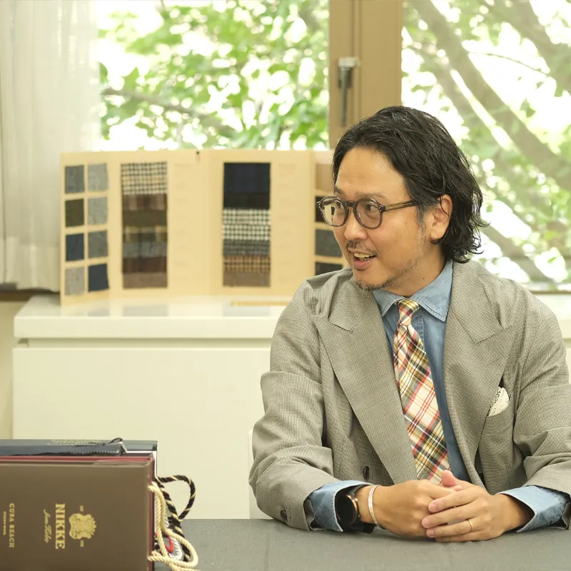 Kenta Takeyama, founder of Biancco, in the Sapporo atelier
